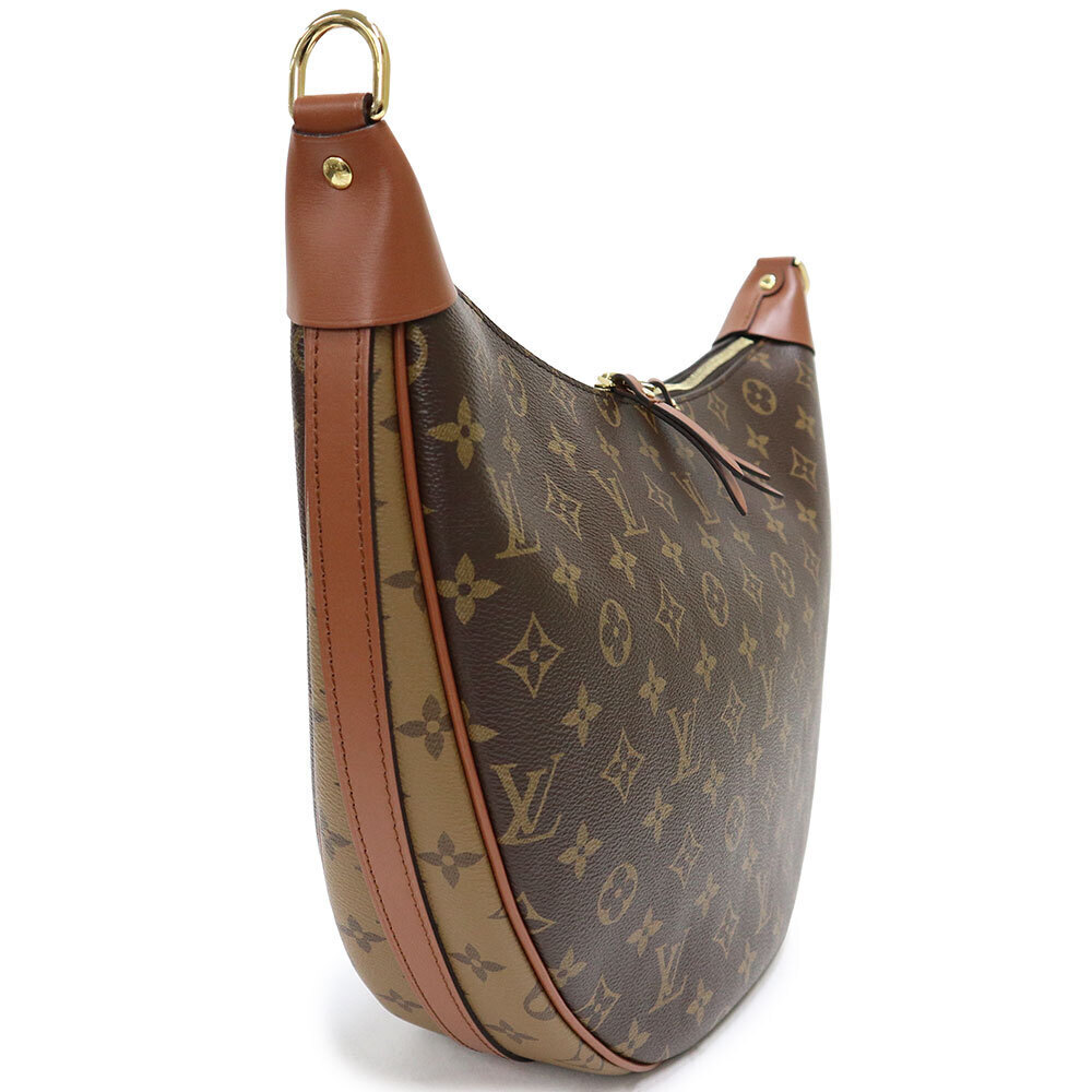Louis Vuitton Loop Hobo Handbag Monogram Reverse Calfskin Brown - Picture 5 of 9